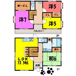 北代田町戸建（前橋市北代田町）の物件間取画像